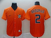 Astros 2 Alex Bregman Orange Drift Fashion Jerseys,baseball caps,new era cap wholesale,wholesale hats